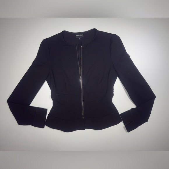 Giorgio Armani Black Blazer MADE IN ITALY 🇮🇹 🖤 - Picture 1 of 9